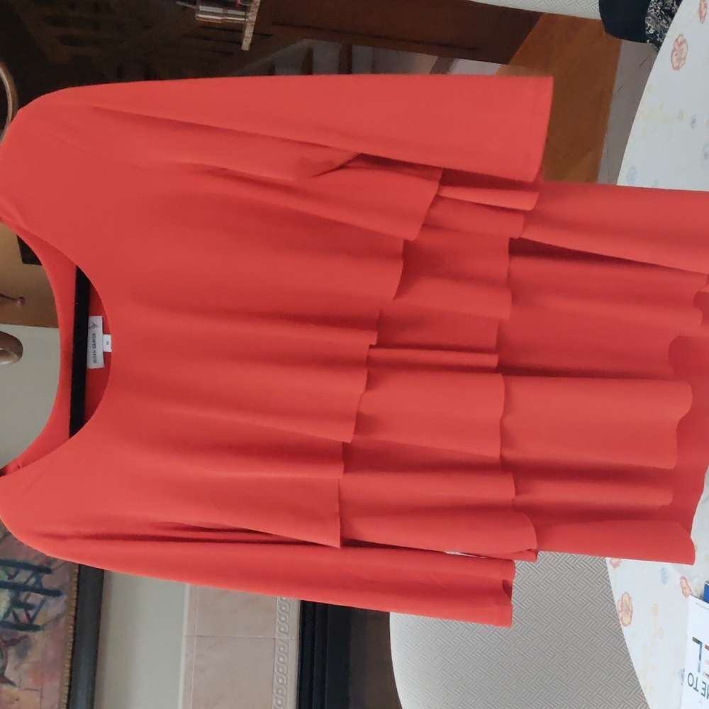 Susan Graver three tiered blouse